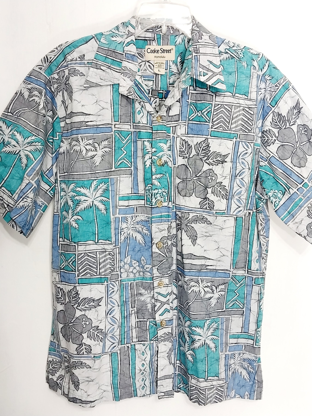 🔵BOGO FREE🔵 Cooke Street Shirt Honolulu Hawaiian Tropical Button Down Sz L
